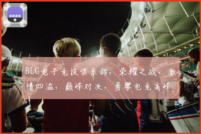 BLG电子竞技俱乐部，荣耀之战，激情四溢，巅峰对决，勇攀电竞高峰，共创辉煌